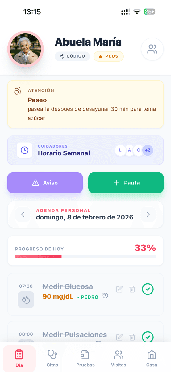 El día de la Abuela María en Cuidándoles